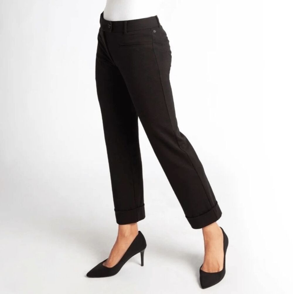 New Betabrand Black Crop Lite Dress Pant Yoga Pants Small